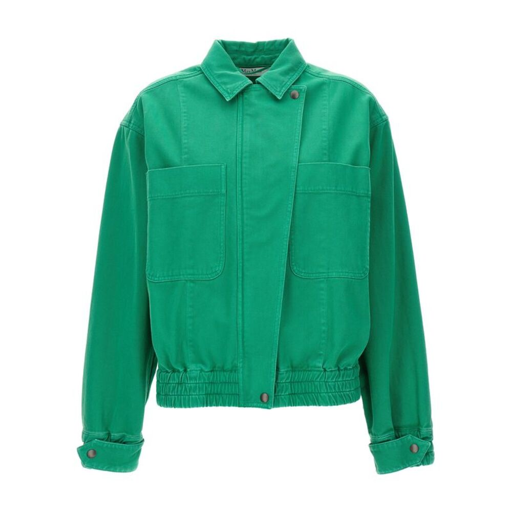 Max Mara Bicolor Cotton Full-Length Women's Jacket